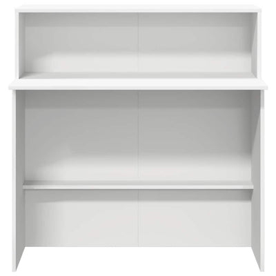 Empfangstheke Nedelciu 100x50x103,5cm (technisches Holz), weiß