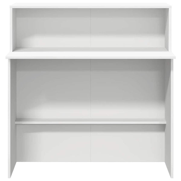 Empfangstheke Nedelciu 100x50x103,5cm (technisches Holz), weiß