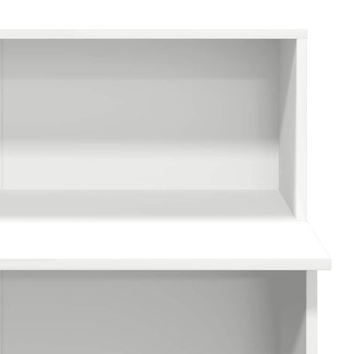 Empfangstheke Nedelciu 100x50x103,5cm (technisches Holz), weiß