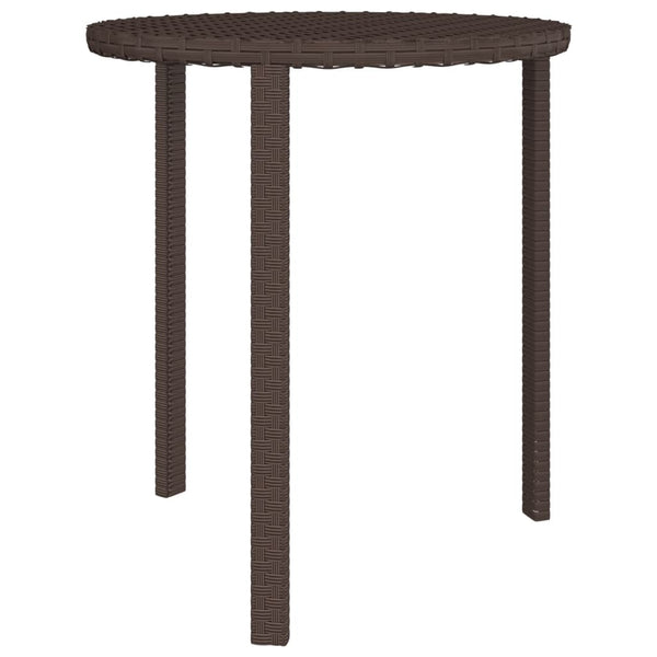 Braune Beistelltische Geniloni (3 Stück Polyrattan)