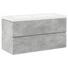 Badezimmermöbel-Set Fl (Holz, 2-teilig, Betongrau)