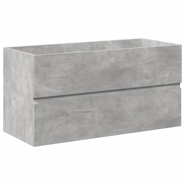 Badezimmermöbel-Set Fl (Holz, 2-teilig, Betongrau)