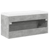 Badezimmermöbel-Set Fl aus Holz (2-teilig, Betongrau)