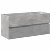 Badezimmermöbel-Set Fl aus Holz (2-teilig, Betongrau)
