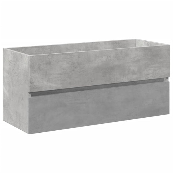 Badezimmermöbel-Set Fl aus Holz (2-teilig, Betongrau)