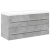 Badezimmermöbel-Set Senoile (2-teilig, Holz) - Betongrau