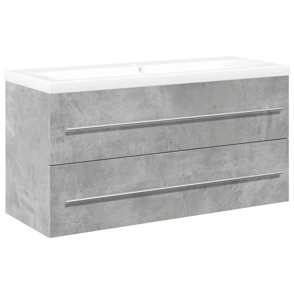 Badezimmermöbel-Set Senoile (2-teilig, Holz) - Betongrau