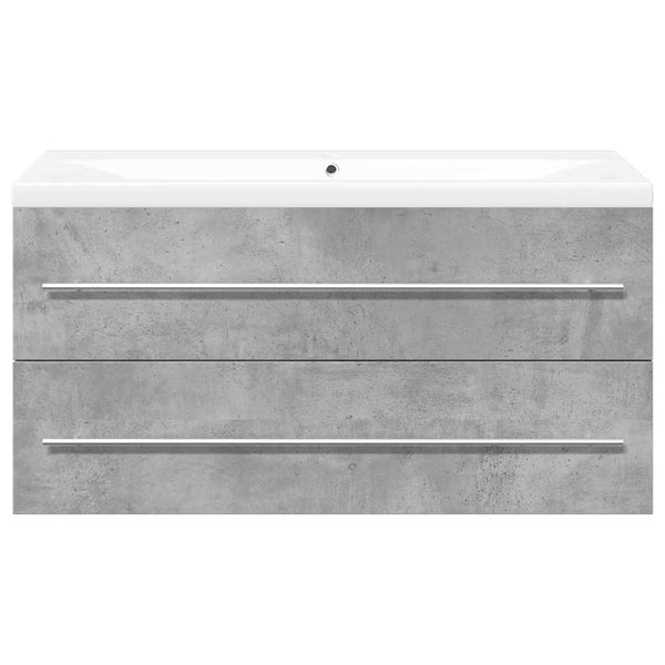 Badezimmermöbel-Set Senoile (2-teilig, Holz) - Betongrau