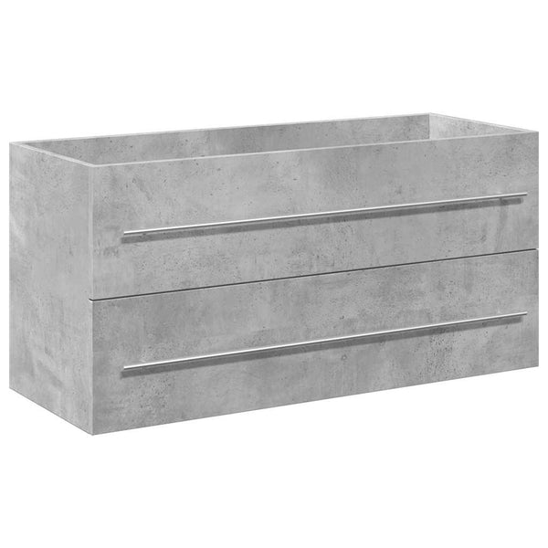 Badezimmermöbel-Set Senoile (2-teilig, Holz) - Betongrau