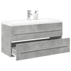 Badezimmermöbel-Set Senoile (2-teilig, Holz) - Betongrau