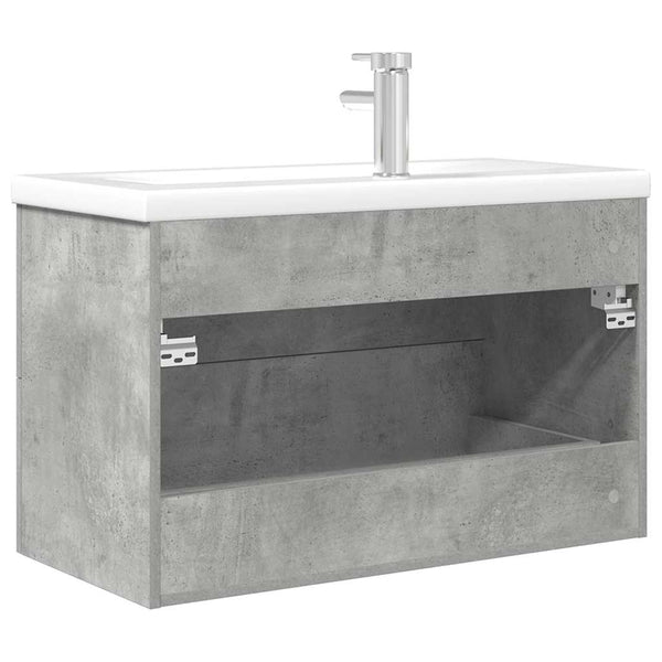 Betongraue Senoile Badmöbelserie (2-teilig, Holz)