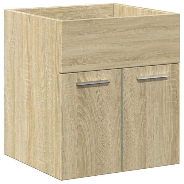 Badezimmermöbel-Set Visentea (2-teilig, Sonoma-Eiche, Holz)