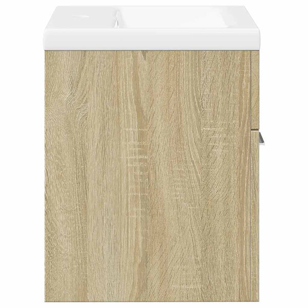Badezimmermöbel-Set Visentea (2-teilig, Sonoma-Eiche, Holz)