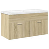 Waschtischunterschrank Sonoma Eiche, Visentea