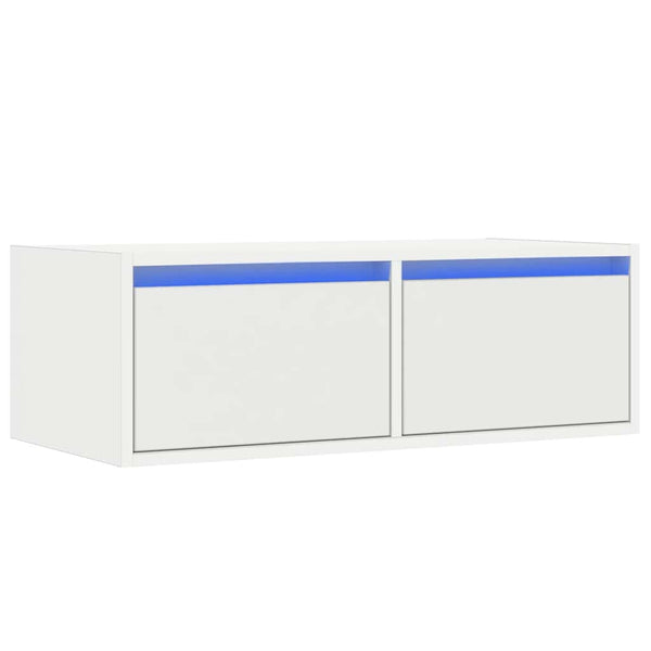 Weißer TV-Schrank mit LED-Beleuchtung Ojovan 75x35,5x25cm