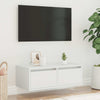 Weißer TV-Schrank mit LED-Beleuchtung Ojovan 75x35,5x25cm