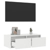 Weißer TV-Schrank mit LED-Beleuchtung Ojovan 75x35,5x25cm