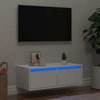 Weißer TV-Schrank mit LED-Beleuchtung Ojovan 75x35,5x25cm