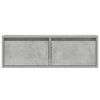 Betoninharmaa tv-kaappi led-valoilla Ojovan 75x35,5x25cm