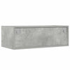 Betoninharmaa tv-kaappi led-valoilla Ojovan 75x35,5x25cm