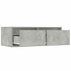 Betoninharmaa tv-kaappi led-valoilla Ojovan 75x35,5x25cm