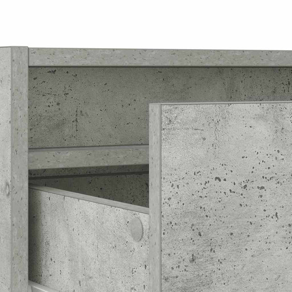 Betoninharmaa tv-kaappi led-valoilla Ojovan 75x35,5x25cm