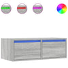 Harmaa tv-kaappi Ojovan 75x35,5x25cm (led-valoilla)