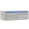 Harmaa tv-kaappi Ojovan 75x35,5x25cm (led-valoilla)