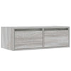 Harmaa tv-kaappi Ojovan 75x35,5x25cm (led-valoilla)