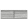 Harmaa tv-kaappi Ojovan 75x35,5x25cm (led-valoilla)