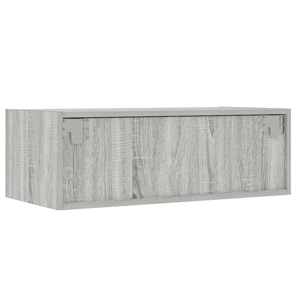 Harmaa tv-kaappi Ojovan 75x35,5x25cm (led-valoilla)
