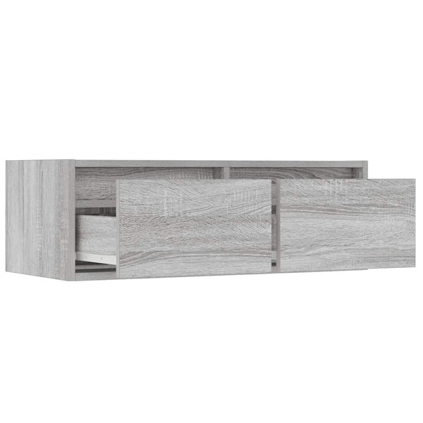 Harmaa tv-kaappi Ojovan 75x35,5x25cm (led-valoilla)