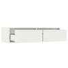 Valkoinen tv-kaappi led-valoilla Ojovan 100X35,5x25cm