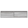 Harmaa tv-kaappi led-valoilla Ojovan 100X35,5x25cm