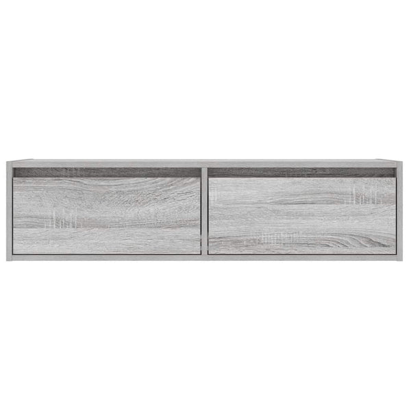 Harmaa tv-kaappi led-valoilla Ojovan 100X35,5x25cm