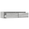 Harmaa tv-kaappi led-valoilla Ojovan 100X35,5x25cm