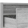 Harmaa tv-kaappi led-valoilla Ojovan 100X35,5x25cm