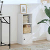 Weißes Bücherregal Slobodanca 31x24x77cm (Holz)