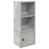 Betoninharmaa kirjahylly Slobodanca 31x24x77cm (puinen)