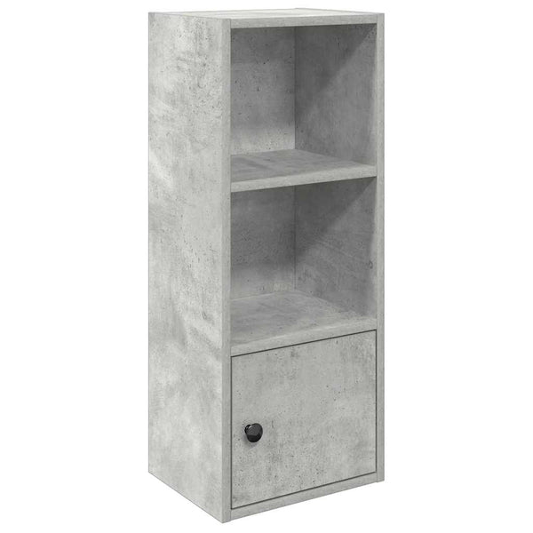 Betoninharmaa kirjahylly Slobodanca 31x24x77cm (puinen)