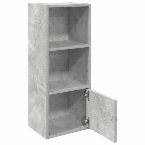Betoninharmaa kirjahylly Slobodanca 31x24x77cm (puinen)