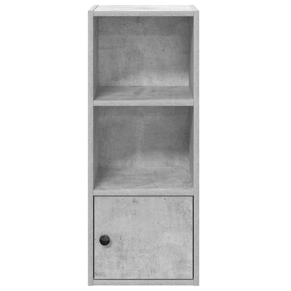 Betoninharmaa kirjahylly Slobodanca 31x24x77cm (puinen)