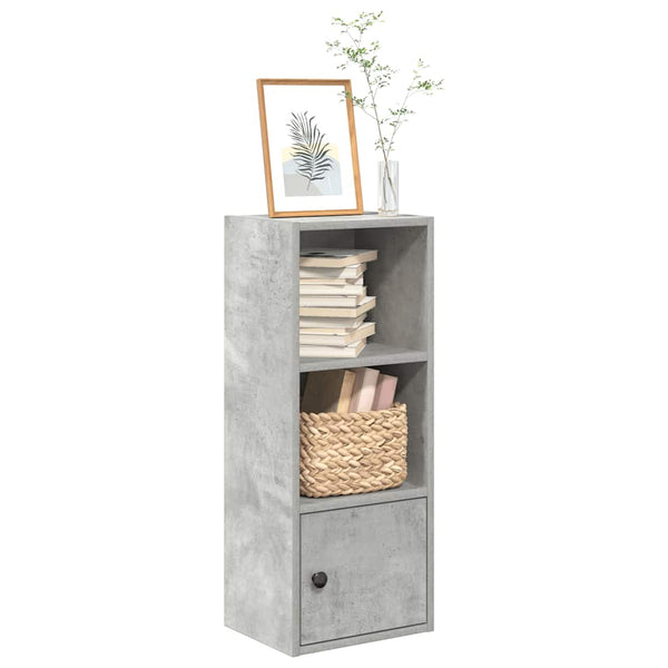 Betoninharmaa kirjahylly Slobodanca 31x24x77cm (puinen)