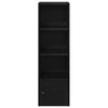 Schwarzes Bücherregal Slobodanca 31x24x102cm (Holz)