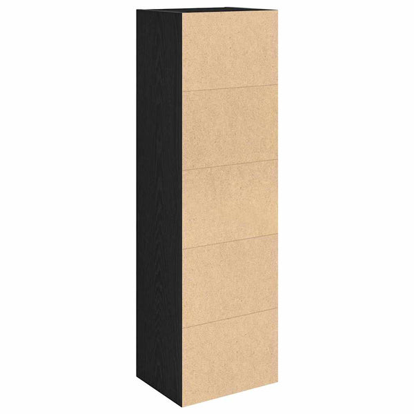 Schwarzes Bücherregal Slobodanca 31x24x102cm (Holz)