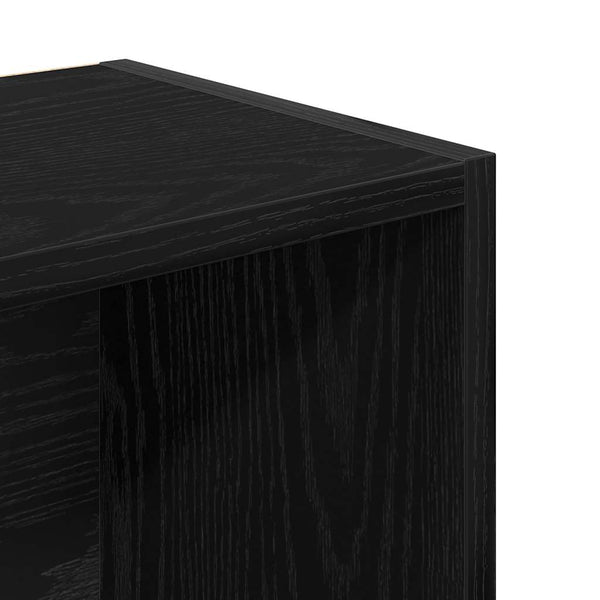 Schwarzes Bücherregal Slobodanca 31x24x102cm (Holz)