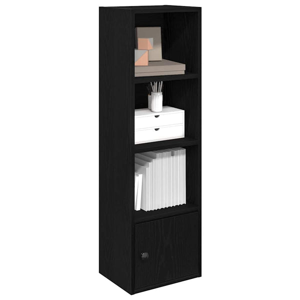 Schwarzes Bücherregal Slobodanca 31x24x102cm (Holz)