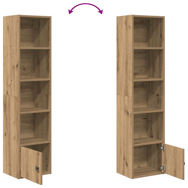 Handgefertigtes Bücherregal aus Eiche Slobodanca 31x24x127cm (Holz)