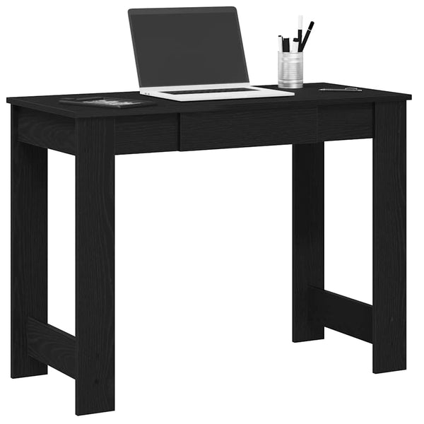 Musta työpöytä Grafina 100x45x75cm (puinen)