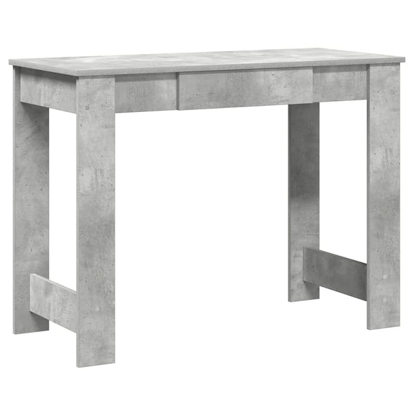 Betongrauer Schreibtisch Grafina 100x45x75cm (Holz)